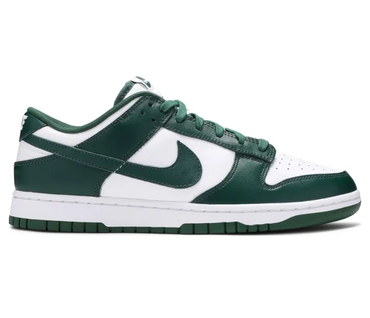 Men's Nike Dunk Low (Michigan State) Luxe Touch Stability frame