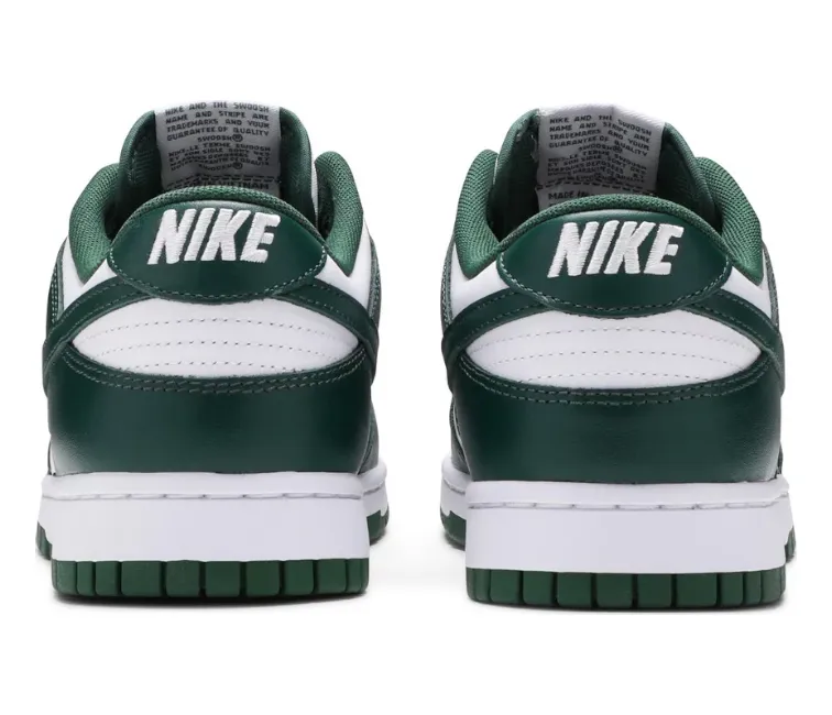 Thermoregulating Liner No Slip Men's Nike Dunk Low (Michigan State)