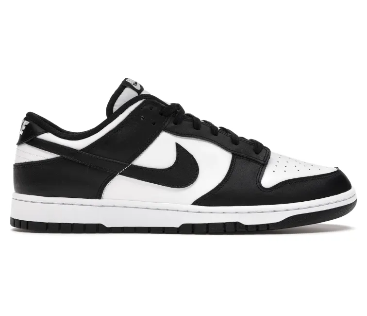 Streamlined silhouette Men's Nike Dunk Low Retro (Panda)