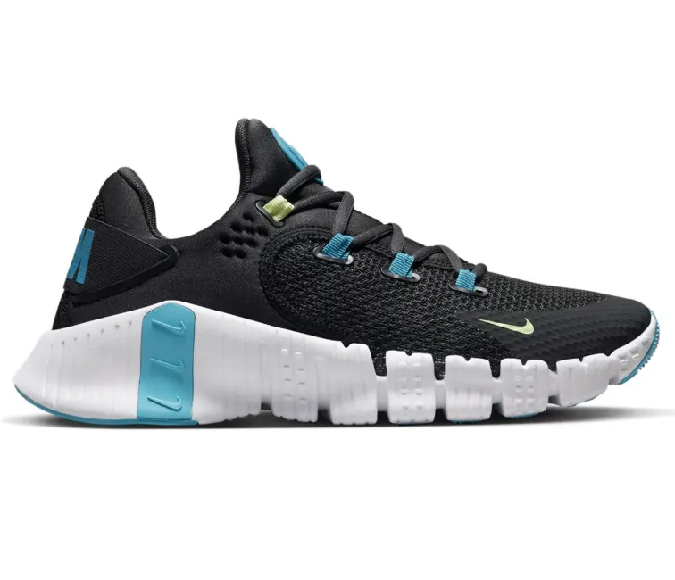 Adjustable Fit System On The Go Mens Nike Free Metcon 4 (Aqua/Blue)