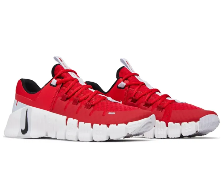 Men's Nike Free Metcon 5 (University Red) Memory Foam Lace   Up Style