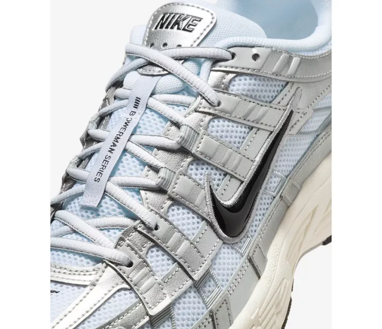 Men??s Nike P-6000 (Metallic Silver/Black) Athleisure Fit Soft Fabric