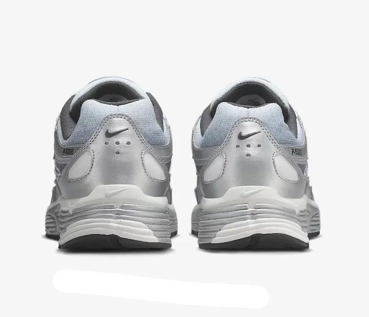 Durable Outsole Design Men??s Nike P-6000 (Metallic Silver/Summit White)