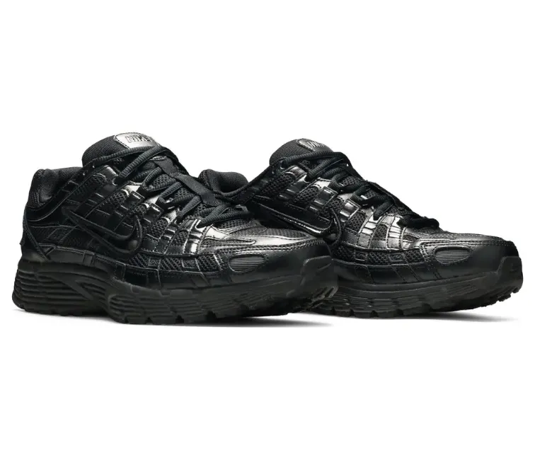 Men??s Nike P-6000 (Triple Black) Multi Density Foam Layering High Rebound Outsole