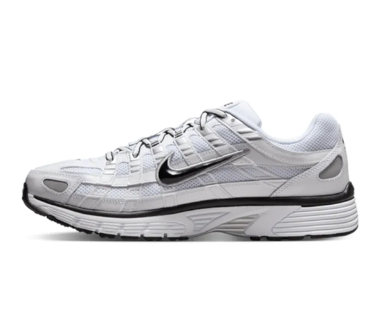 Men??s Nike P-6000 (White/Black) Hydrophobic Upper Coating Impact Diffusion Design
