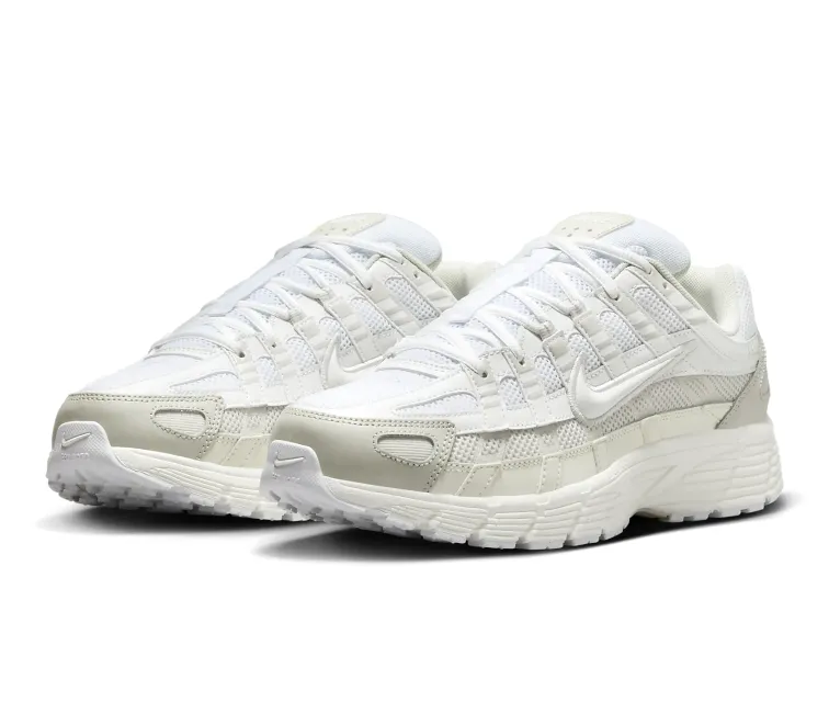 Lightweight Frame Structure Non Compression Upper Mens Nike P-6000 (White/Vast Grey)