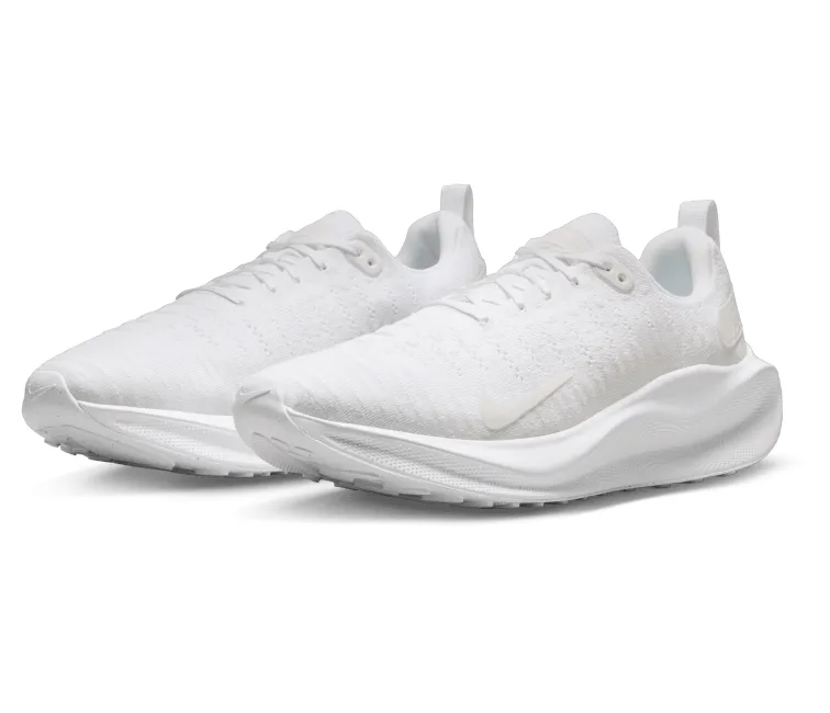 Mens Nike React Infinity Run 4 (Triple White) Torque Reduction Engineering