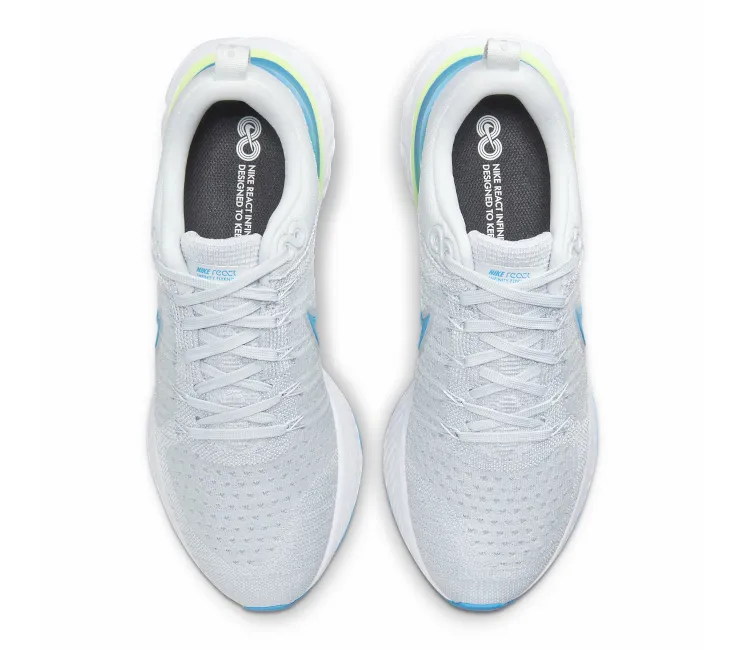 Knit Fabric Design Ultimate materials Men's Nike React Infinity Run FK 2 (Platinum/Laser Blue)