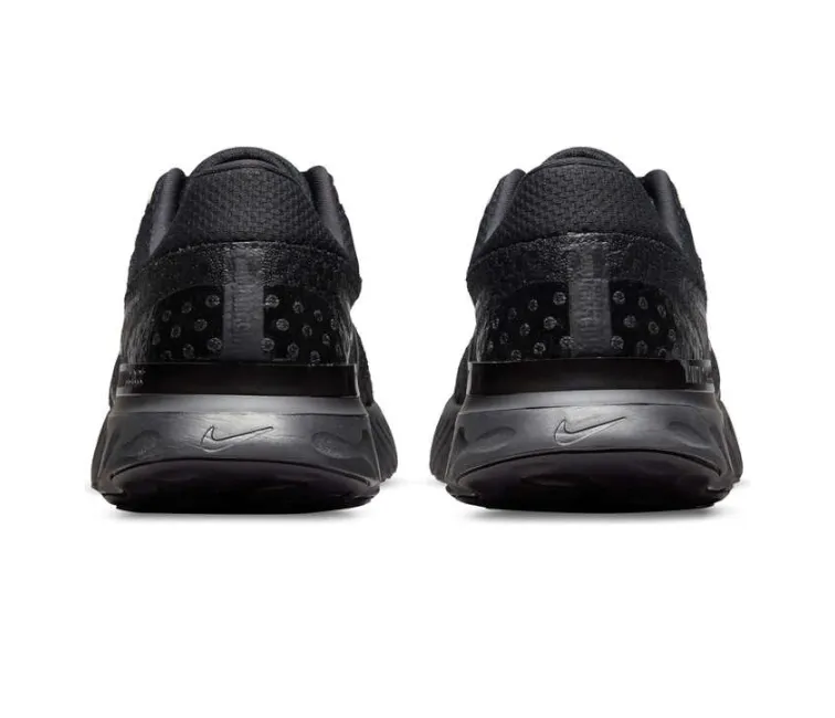 Men??s Nike React Infinity Run FK3 (Black/Black) Comfort support Adaptive Harness System