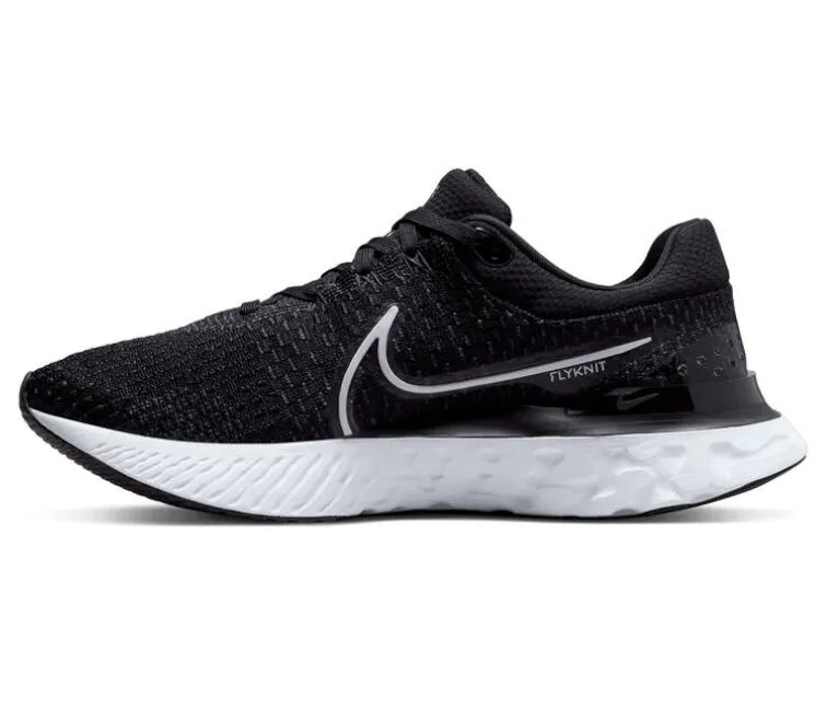 Men's Nike React Infinity Run FK3 (Black/White) Comfort Driven Design
