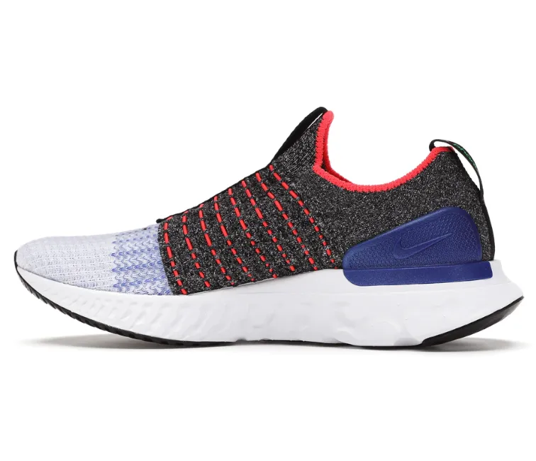 Men's Nike React Phantom Run (White/Red/Racer Blue) Hydrophobic Upper