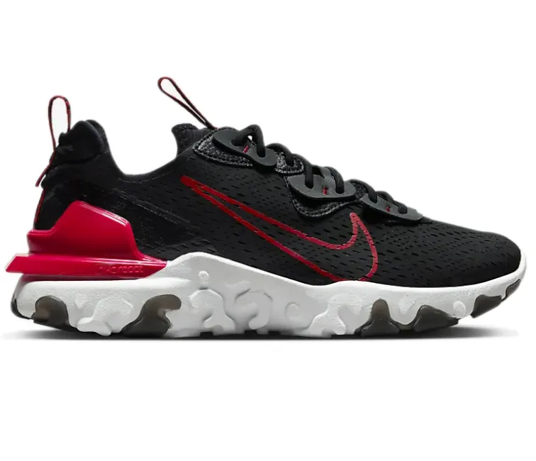 Energy Return Outsole Extra Flex Men's Nike React Vision Dimsix (Black/Red)