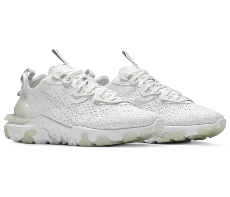 Men's Nike React Vision (White/Smoke Grey) zipper