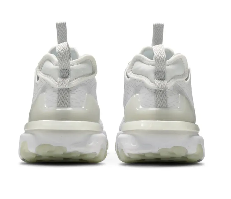Men's Nike React Vision (White/Smoke Grey) Supportive shock absorption Breathable flair