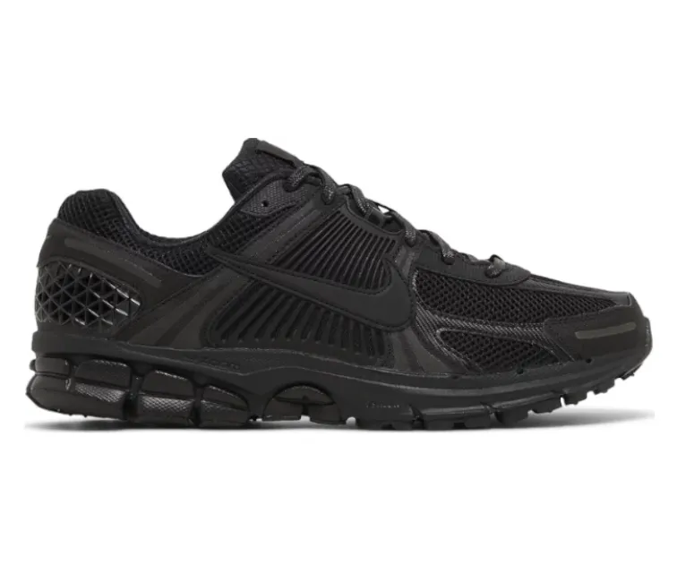Men??s Nike Zoom Vomero 5 (Triple Black) Comfortable Back Durable TPR Outsole