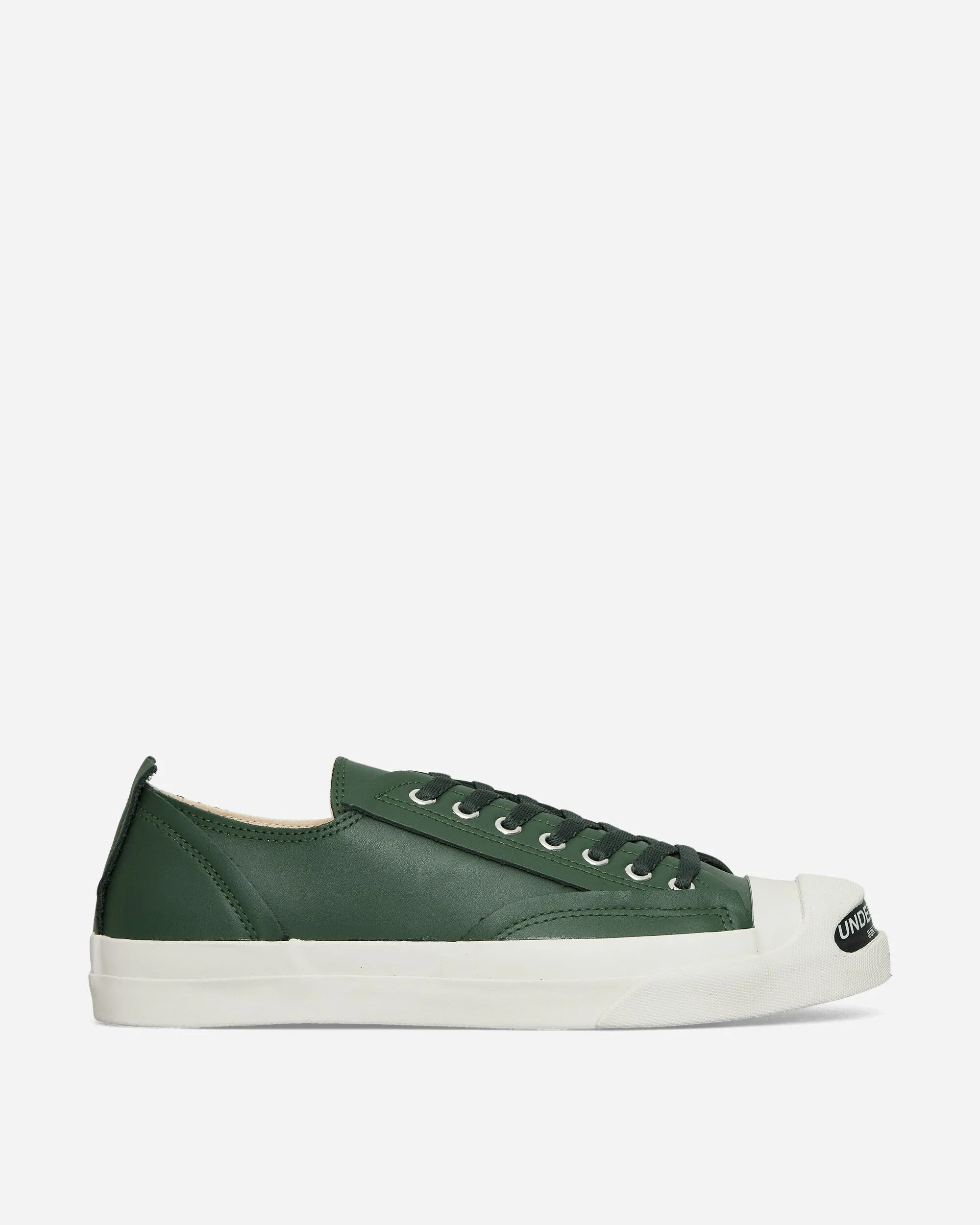 Foot Health Men's Toe Logo Leather Sneakers Green