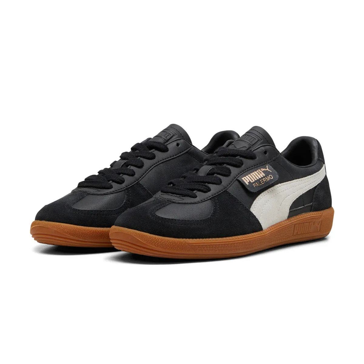 Elevated shock absorption Palermo Leather 'Black Feather Gray Gum'