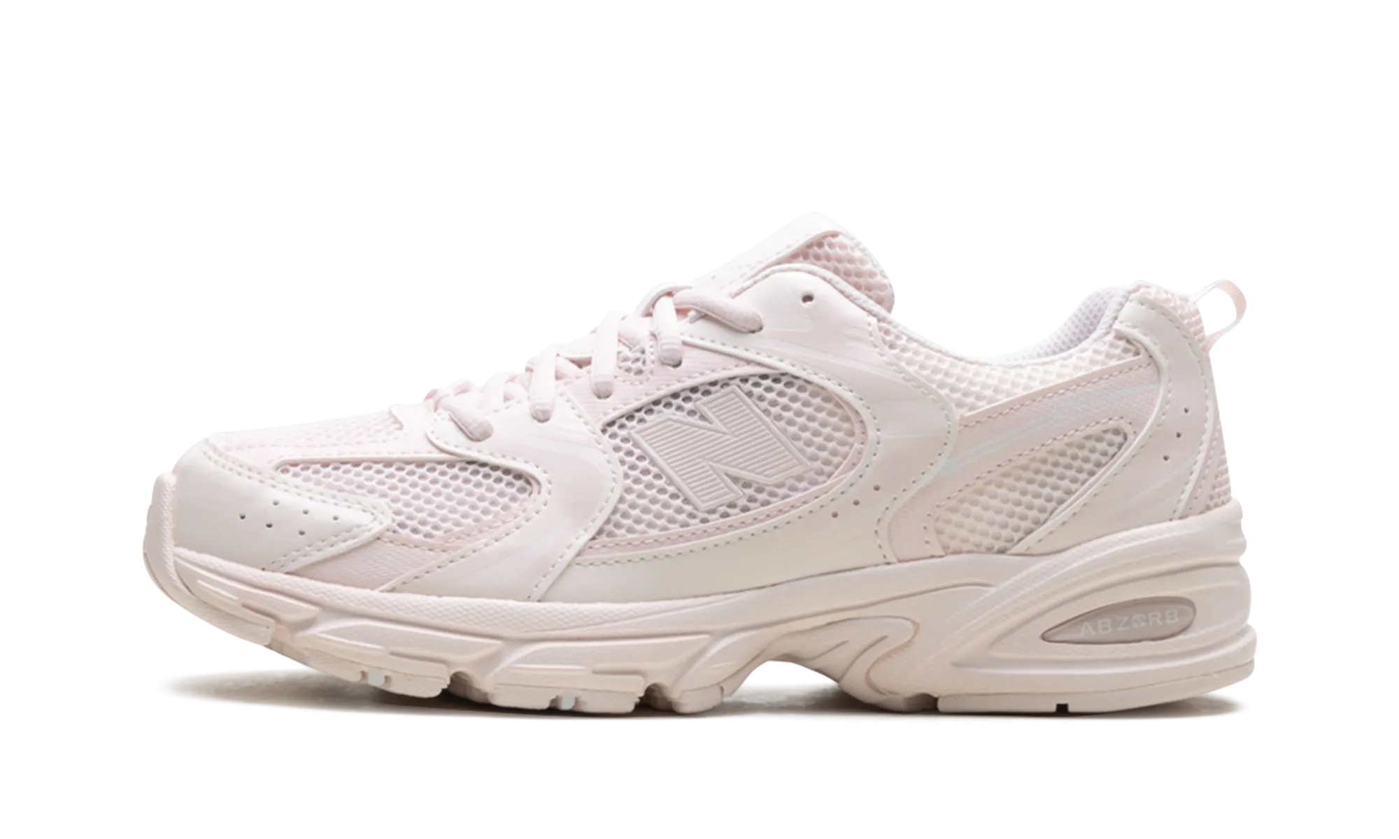 running for a way to stay connected to the community lugged outsole running shoes 530 GS "Washed Pink"