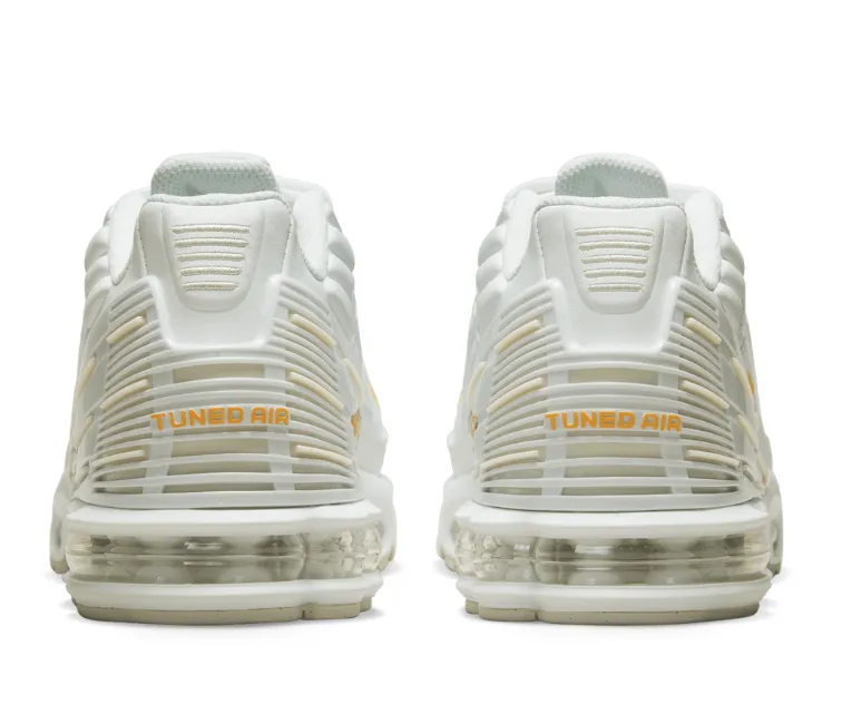 Men's Nike Air Max Plus TN III (White/Gold) Adaptive Movement TPROutsole