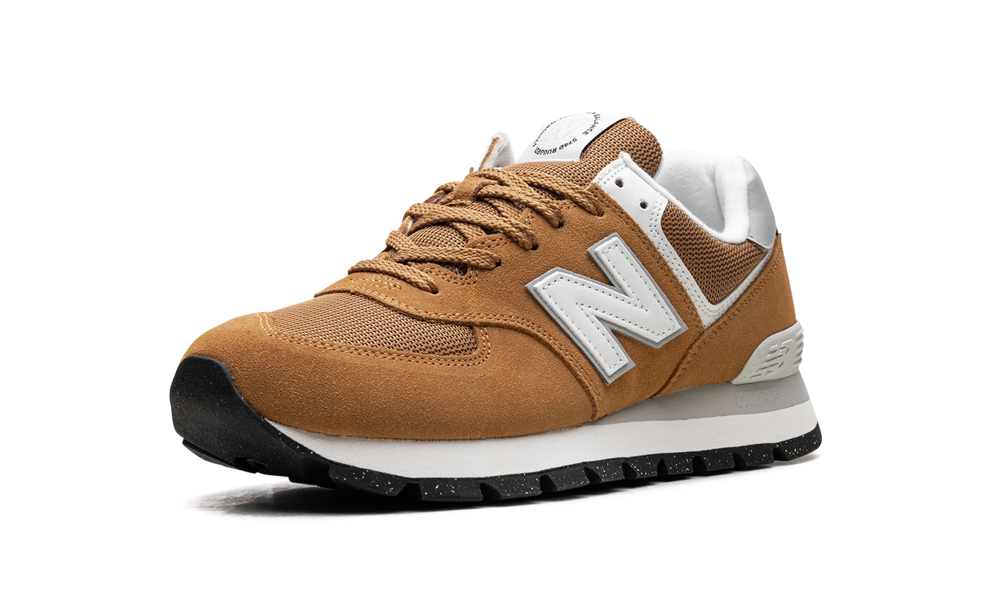 574 "Burnt Orange" flat - footed shoes