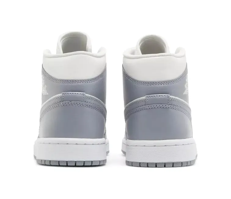 Odor Resistant Material Non Restrictive Toe Box Women's Nike Air Jordan 1 Mid (Sail/Stealth)