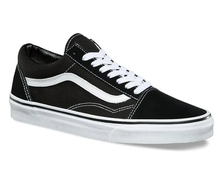 Layered Cushioning System Custom Fit Vans Old Skool Unisex (Black/White)