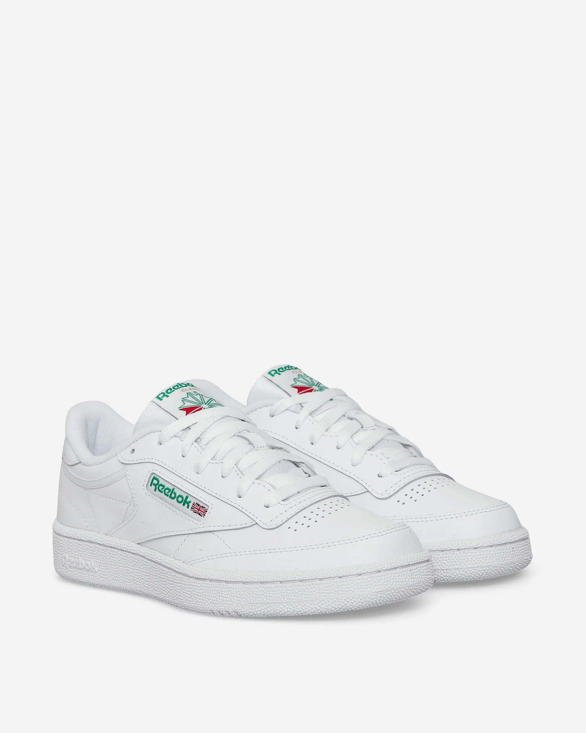 Club C 85 Sneakers White / Green Dual Density Multi-Sport Design