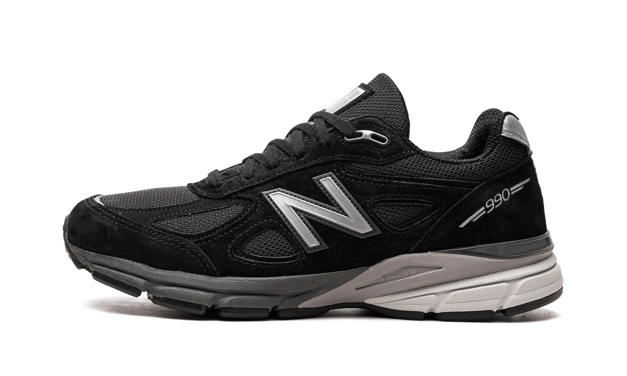 personalized - fit - customization shoes health - improvement running shoe objective 990v4 "Made In USA - Black / Silver"