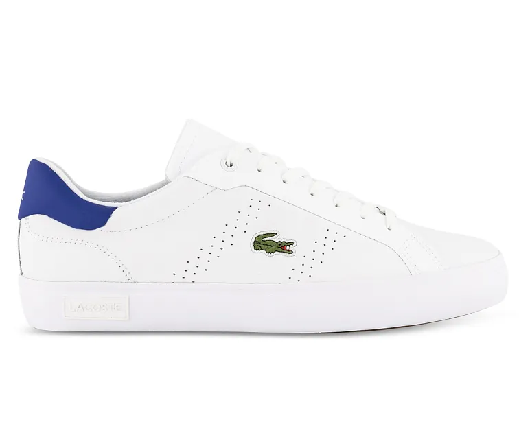 Men's Lacoste Powercourt 2.0 0722 1 SMA (White/Blue) Traction Control