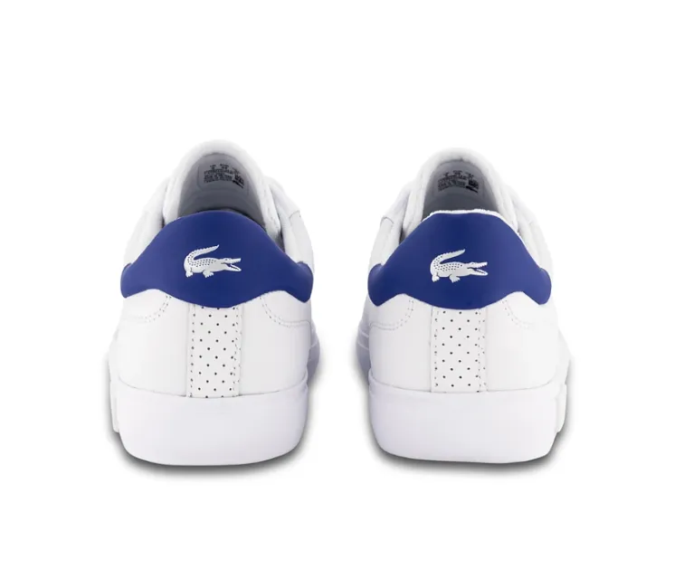 Footwear Tech Full Comfort Men's Lacoste Powercourt 2.0 0722 1 SMA (White/Blue)