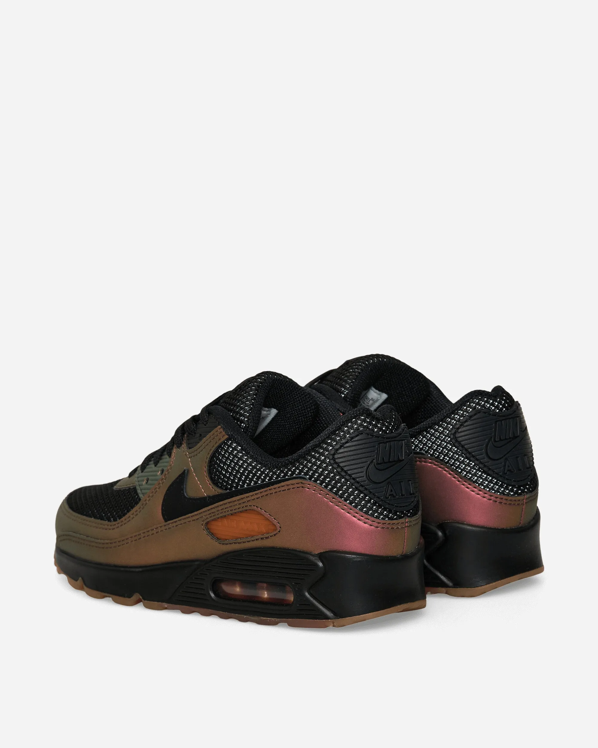 Seamless Knit Construction Air Max 90 Sneakers Black / Dark Russet