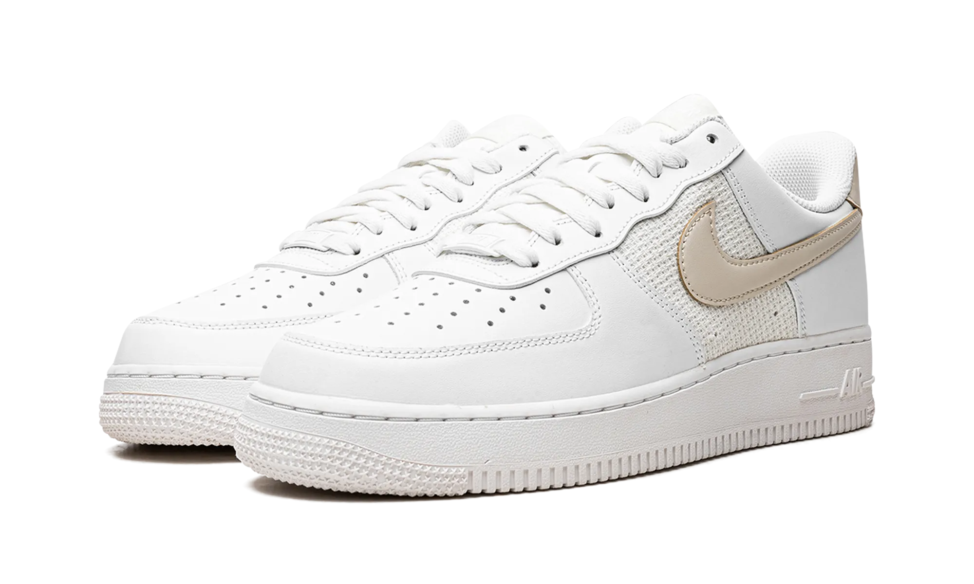 Padded Ankle Support Supportive structure Air Force 1 Low WMNS "Grey Cross-Stitch"