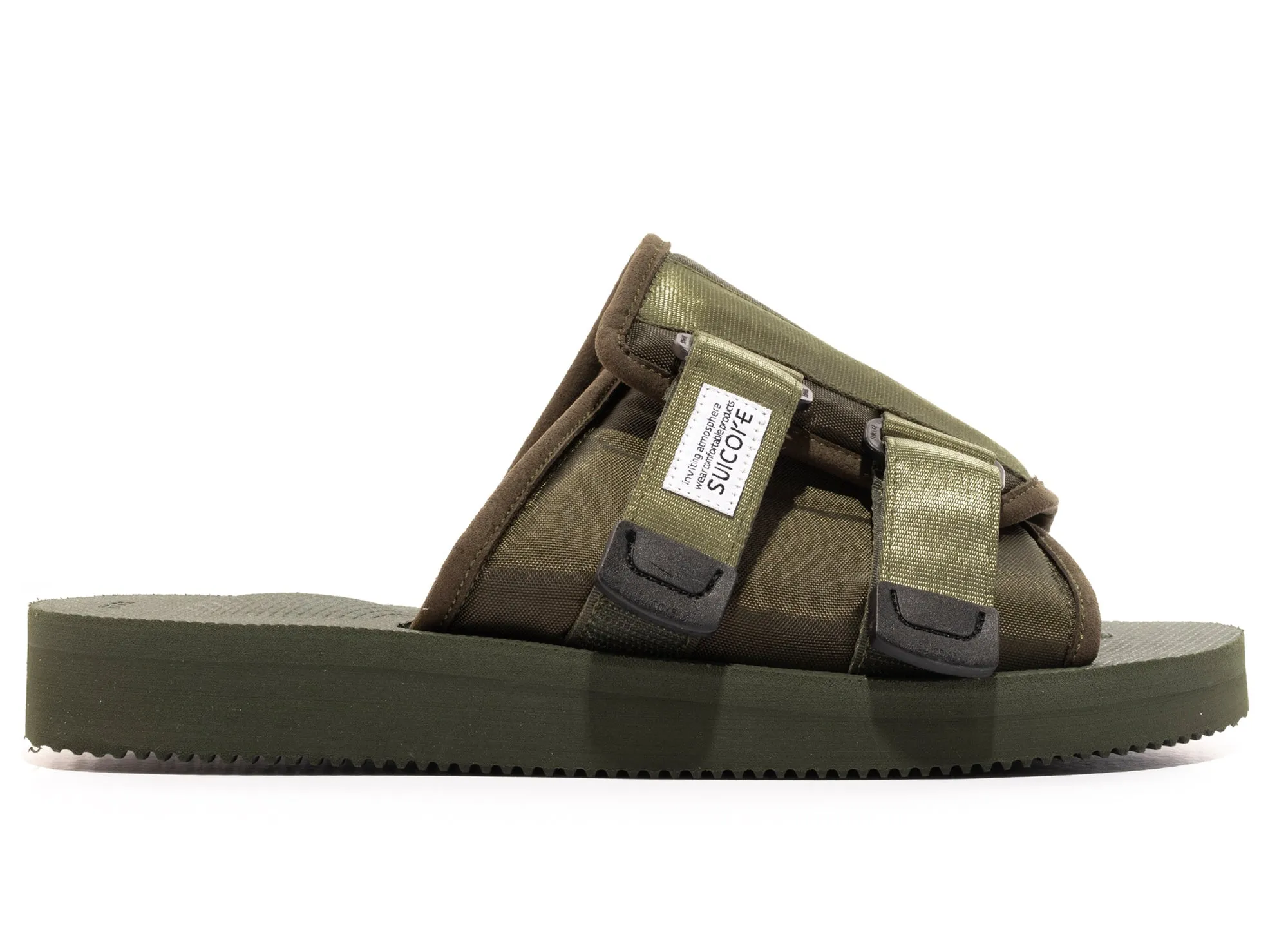 Fight Mode Park Day Suicoke KAW-Cab Sandals in Olive