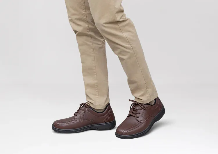 Leather Touch Orthofeet Men - Gramercy - Brown
