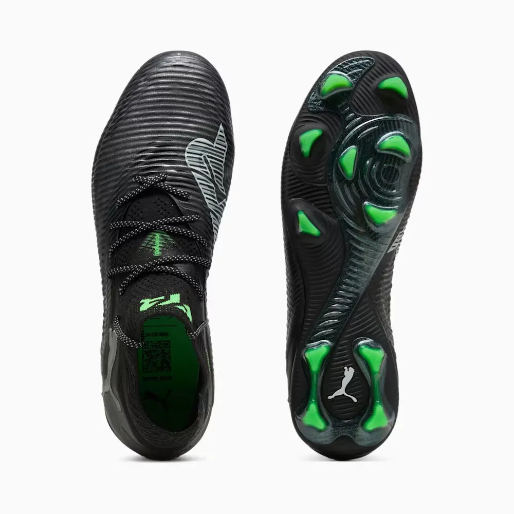 Puma Future 8 Ultimate FG Football Boots (Black/Grey/Fluo Green) Urban Steps
