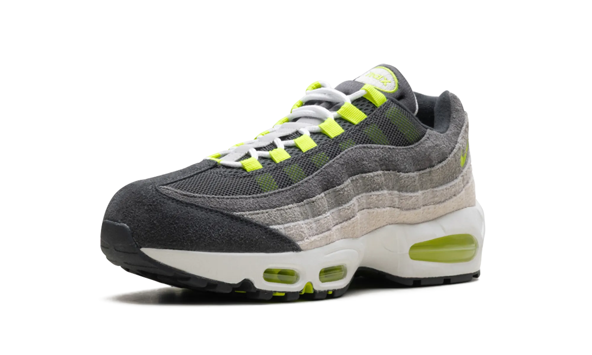 pre - molded - fit shoes seamless socks liner Air Max 95 OG "Reverse Gradient Neon"