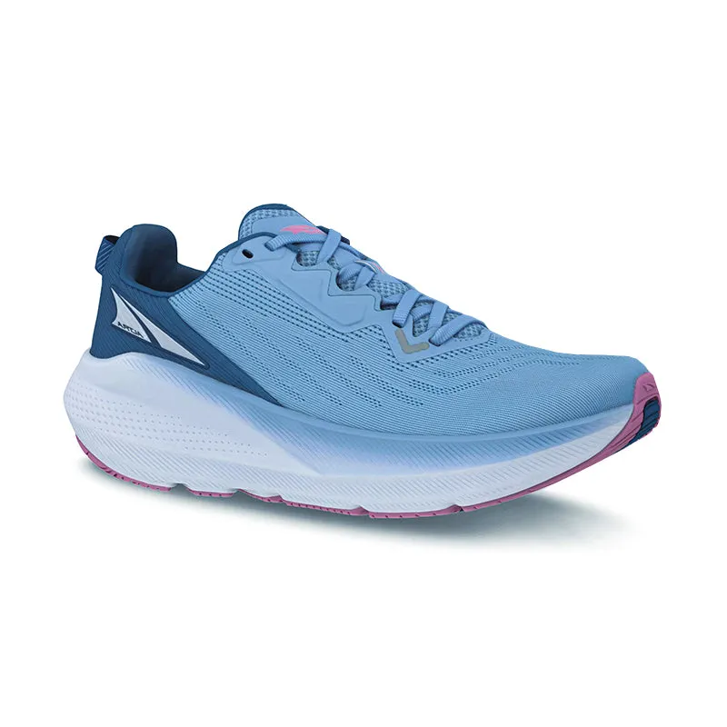 Women's FWD VIA Light Blue multi - color running gear running in a rural area shoes