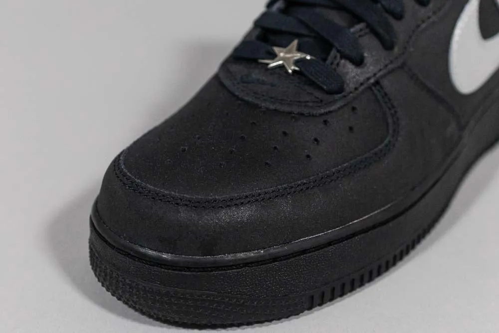 Nike Air Force 1 Low "All-Star" 'Black and Metallic Silver' Comfortable Fitment Running Capability