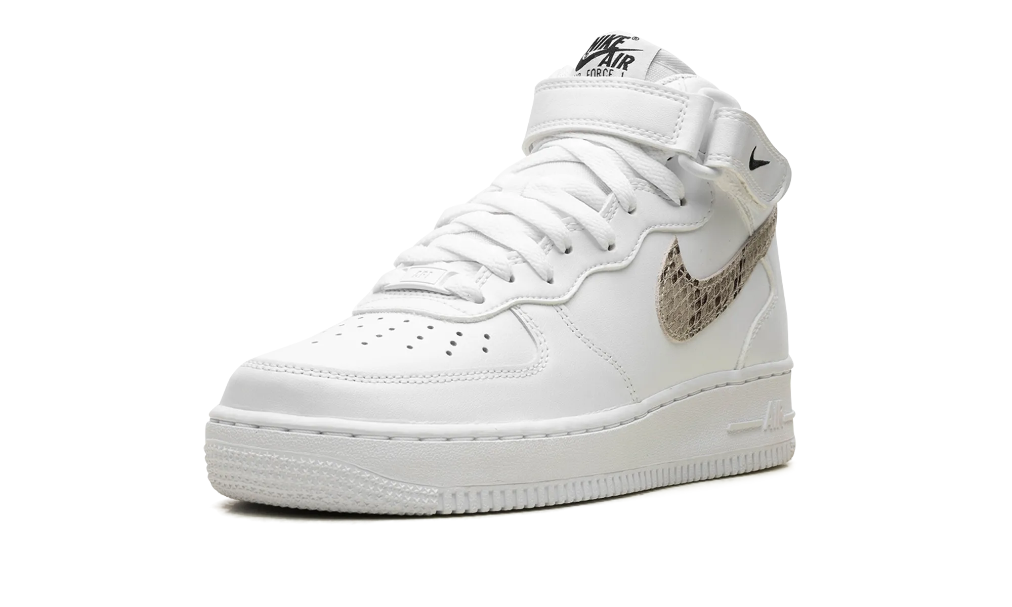Smart cushioning AIR FORCE 1 '07 MID WMNS "White Snake Swoosh"