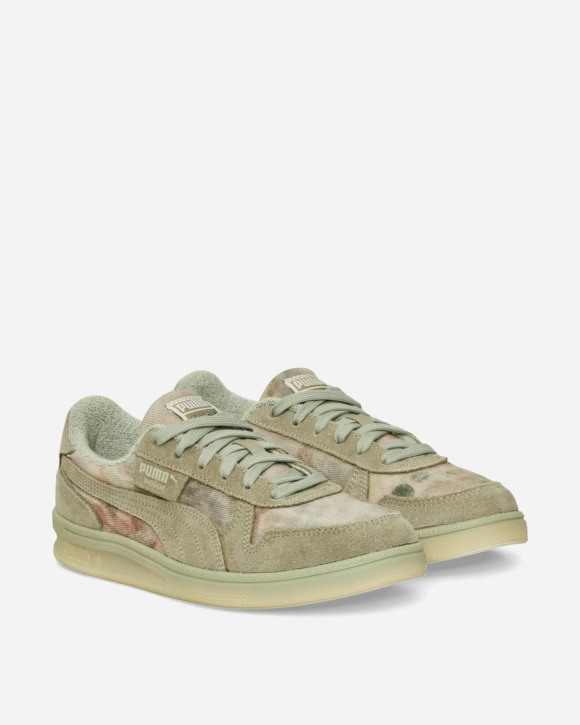 Stylish Look KidSuper Indoor Distressed Sneakers Khaki