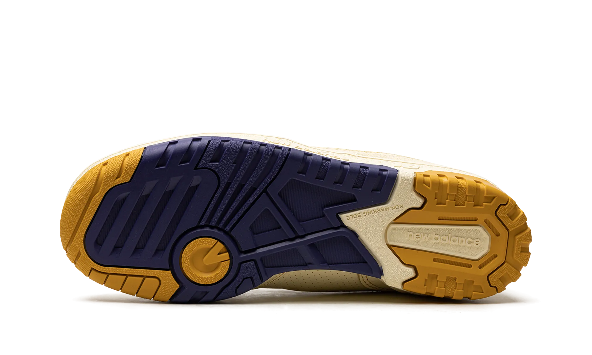 550 "Aime Leon Dore - White / Yellow" React tie - dye - design shoes