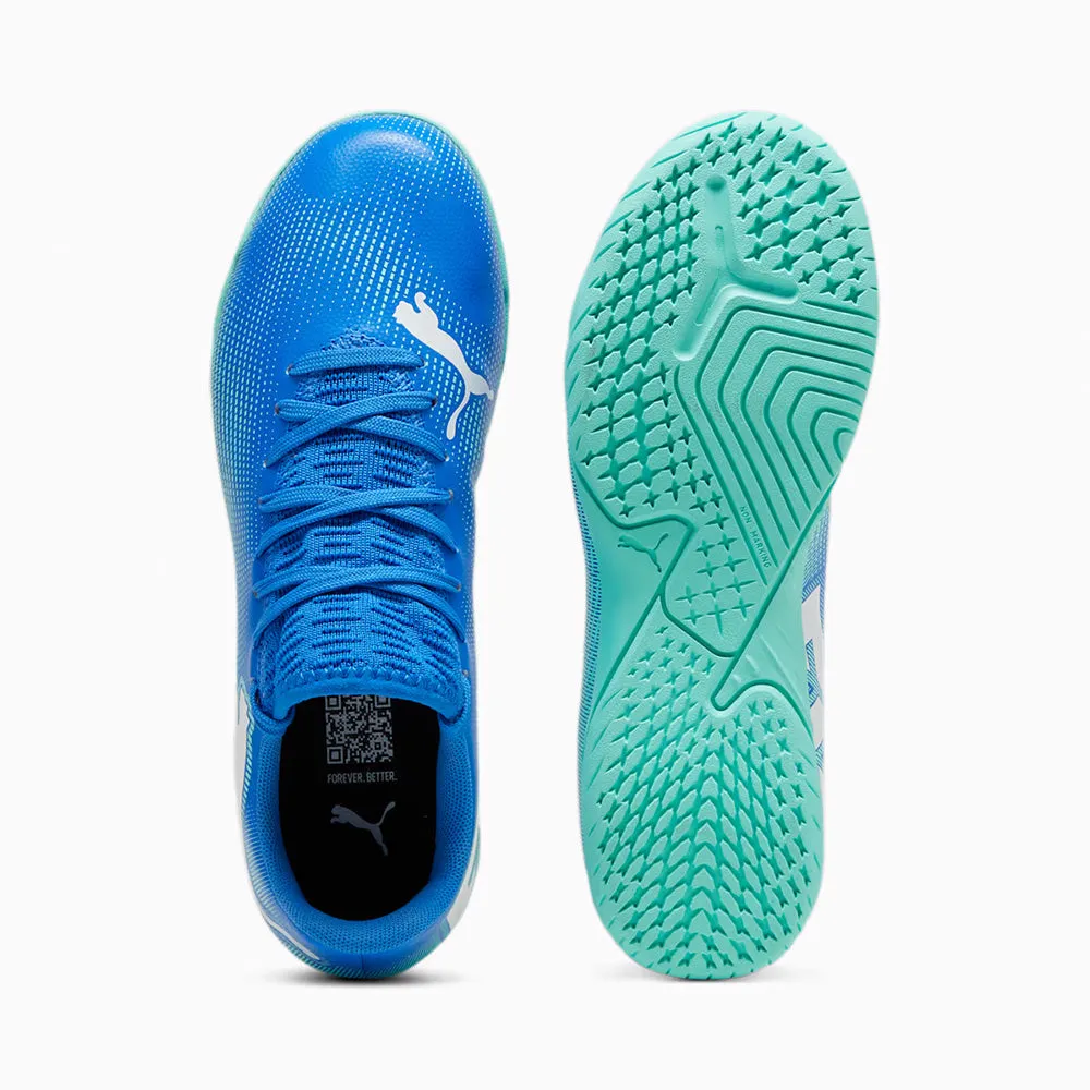 Resort Ready Puma Future 7 Play IT Jnr Indoor Football Shoes (Hyperlink Blue/Mint)