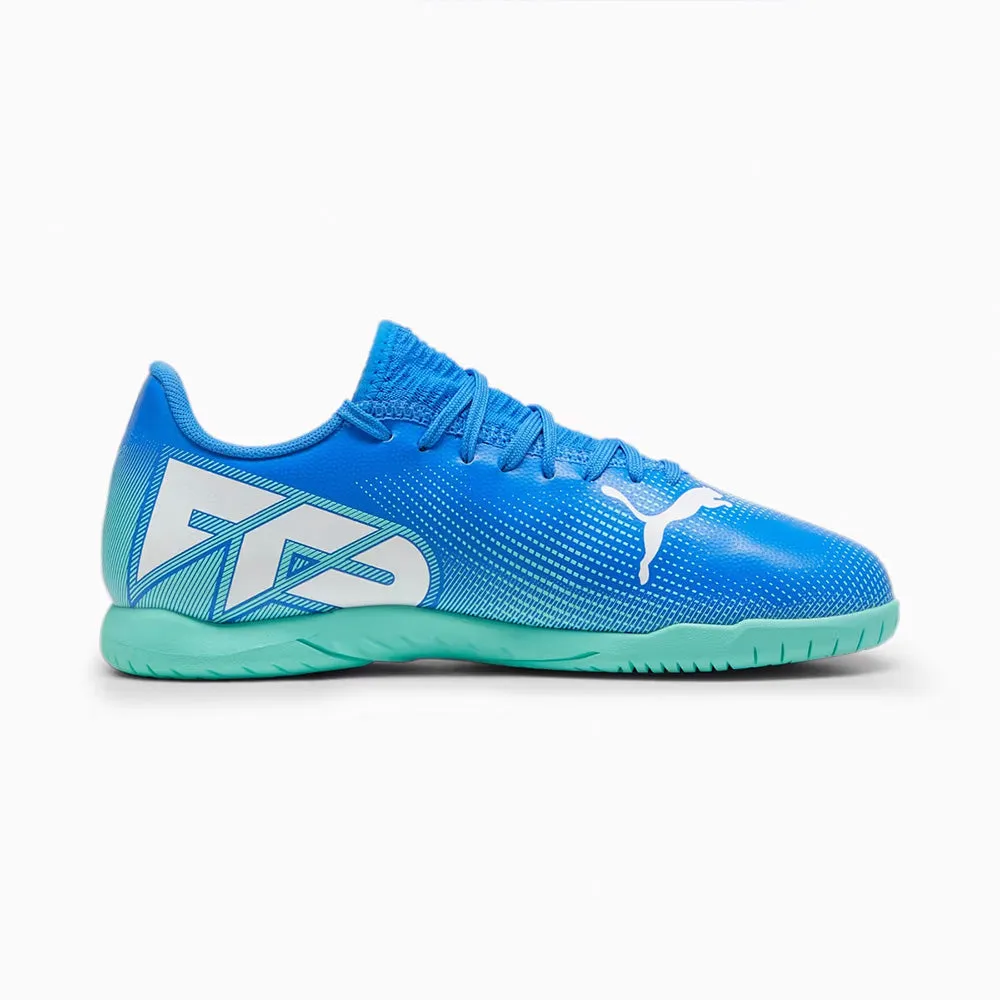 padded insole Flexible Wear Puma Future 7 Play IT Jnr Indoor Football Shoes (Hyperlink Blue/Mint)