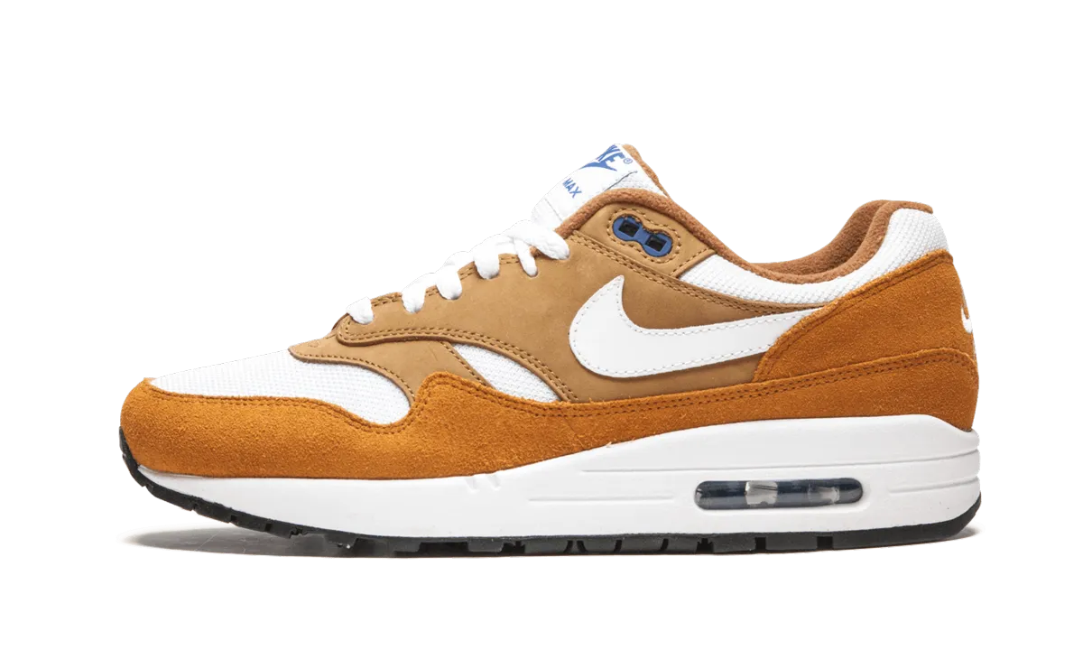 diagonal - design shoes quick - drying shoe trait Air Max 1 Premium Retro "Dark Curry"