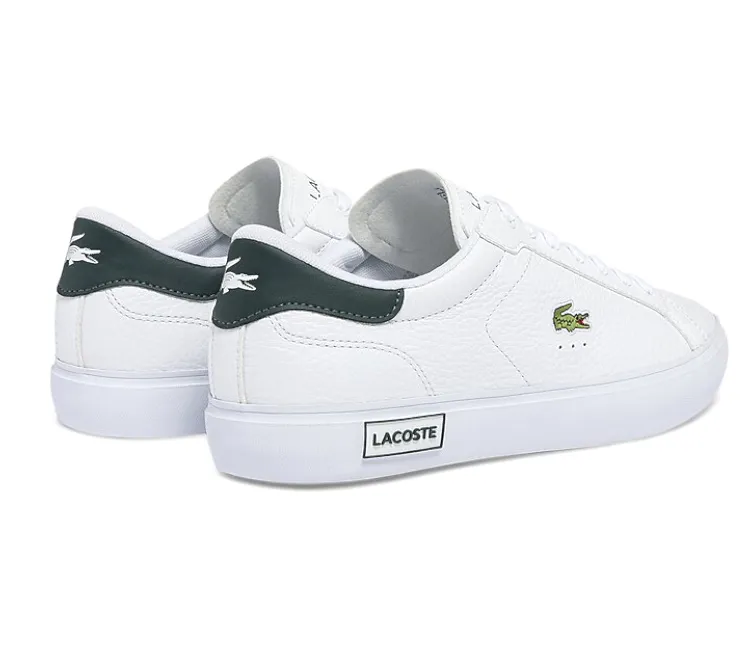 Men's Lacoste Powercourt 0721 2 SMA (White/Dark Green) Fashion-forward style