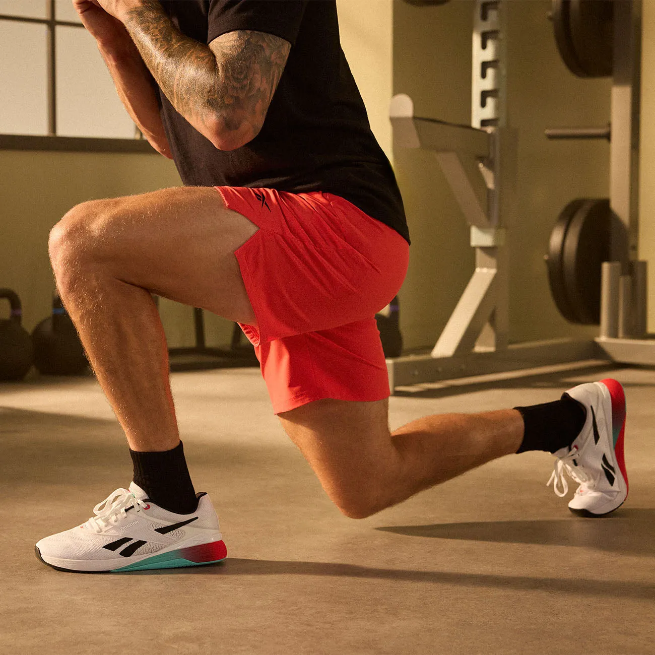 Men's Reebok Nano X5 post - workout recovery
