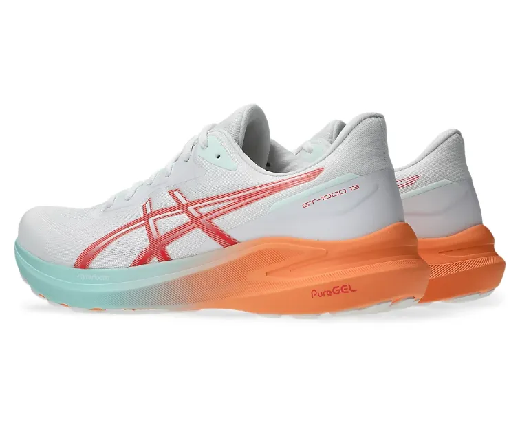 Men's Asics GT-1000 13 (White/Coral Reef) Outdoor Use