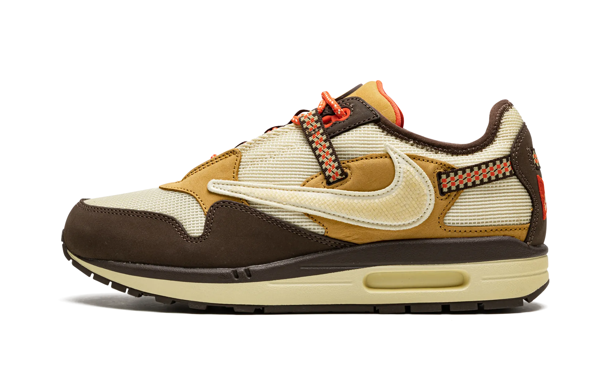 Adaptive design Safety - enhancing Air Max 1 "Travis Scott - Baroque Brown"