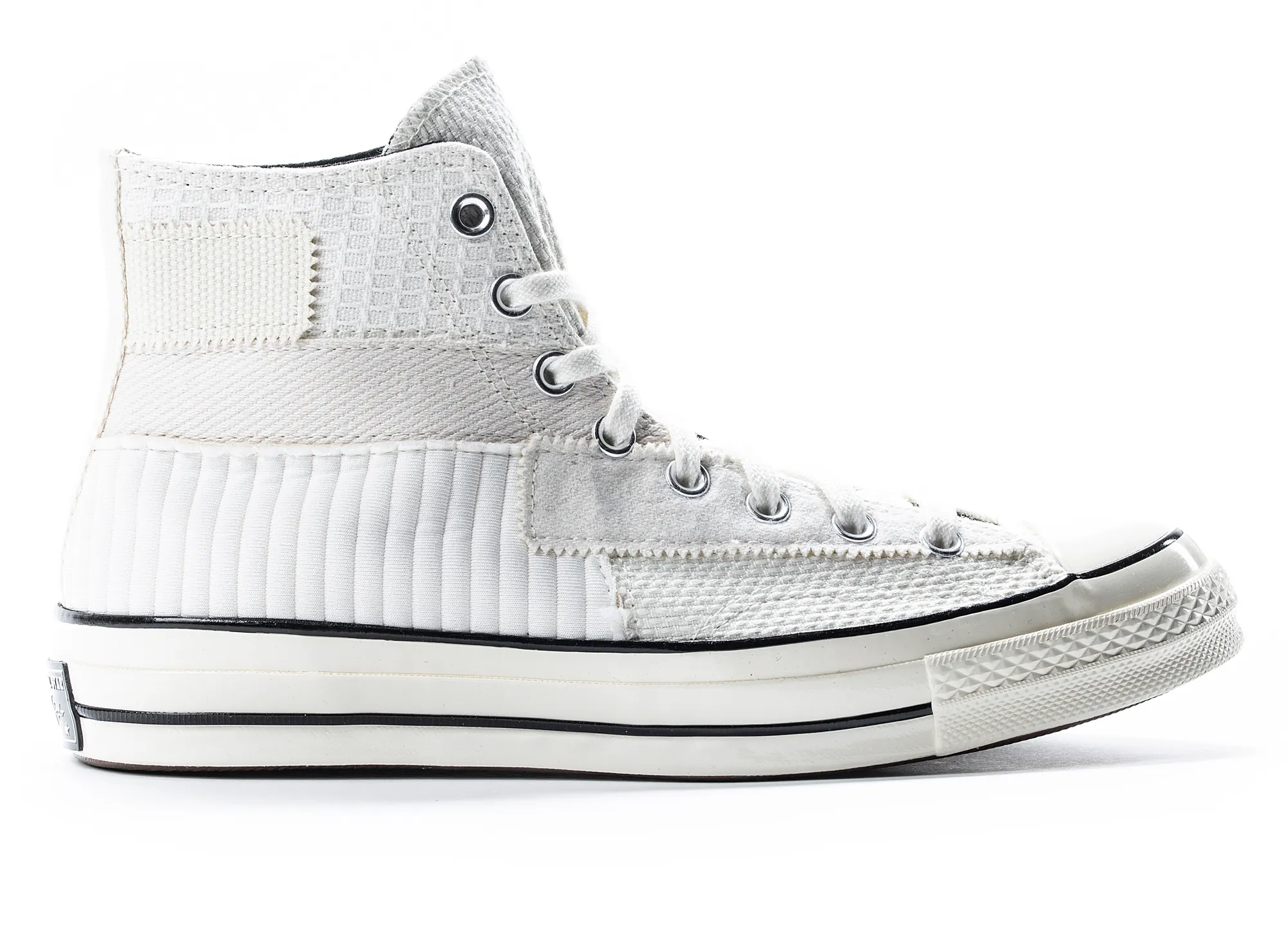 Boosted fit Converse 70 Hi Patchwork in Cream