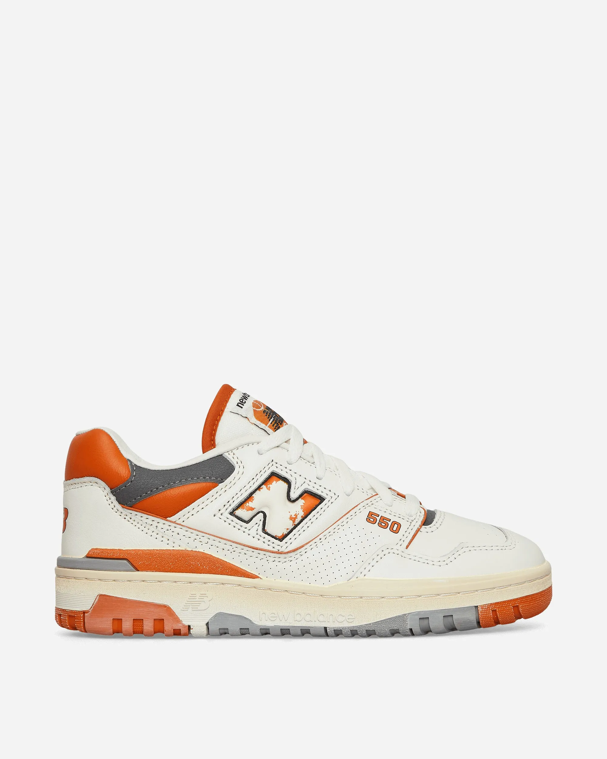 550 Sneakers Sea Salt / Orange Mesh Lining